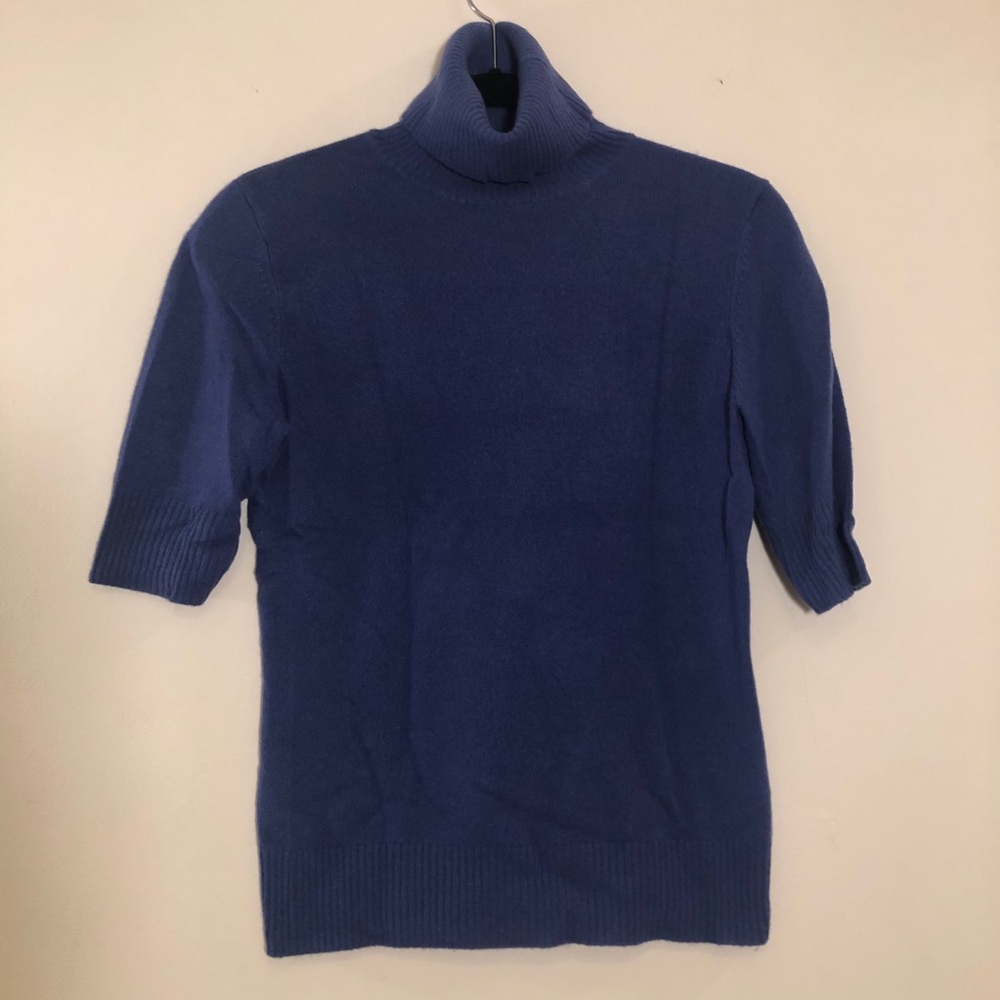 Merona Cashmere Turtleneck Sweater w/ Half-Sleeves